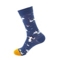 thumbnail image 1 of Xfvqtps Mens and Womens Crew Socks Shark Prints Knit Mid Tube Thickening Comfortable Soft Cozy Indoor Sleep Warm Winter Socks Yellow, 1 of 3