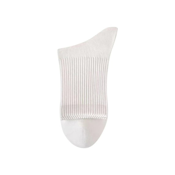 Xfvqtps Mens and Womens Crew Socks Solid Color Stripe Simplicity Middle Tube Non Shedding Thickened Comfort Soft Cozy Warm Winter Dress Socks White