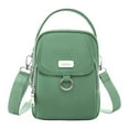 thumbnail image 1 of Xfvqtps Mens and Womens Crossbody Bag Large Capacity Multi Compartment Adjustable Shoulder Strap Nylon Inclined Shoulder Bag Green, 1 of 1