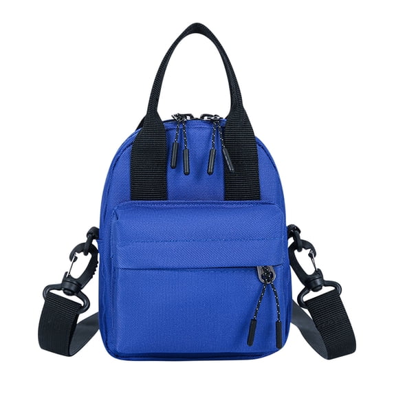 Xfvqtps Mens and Womens Handbag Small Capacity Adjustable Shoulder Strap Fashion Lightweight Handheld Mini Inclined Shoulder Bag Blue
