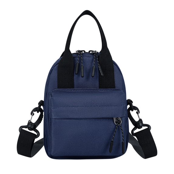 Xfvqtps Mens and Womens Handbag Small Capacity Adjustable Shoulder Strap Fashion Lightweight Handheld Mini Inclined Shoulder Bag Dark Blue