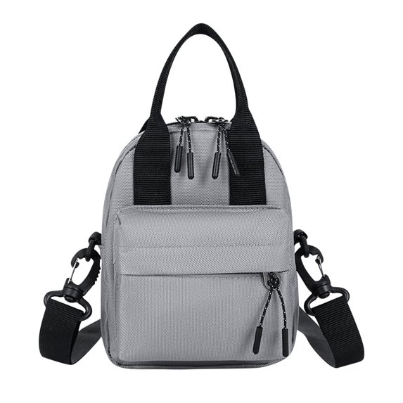 Xfvqtps Mens and Womens Handbag Small Capacity Adjustable Shoulder Strap Fashion Lightweight Handheld Mini Inclined Shoulder Bag Gray