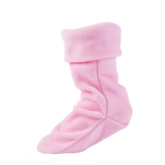 Xfvqtps Rain Boot Liners for Boys and Girls Removable Fleece Solid Color Comfortable Cozy Warm Winter Shoe Liner for 3-6 Years (Excluding Rain Boots) Pink