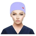 thumbnail image 1 of Xfvqtps Scrubs Cap for Women Nurse Caps for Women Nursing Working Caps with Button Adjustable Elastic Scrub Hats Blue, 1 of 5
