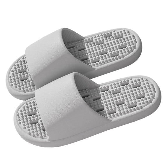Xfvqtps Shower Shoes for Women and Men with Drain Holes Massage Slide Sandals Non-Slip Sole Breathable Outdoor Summer Slides Sandals