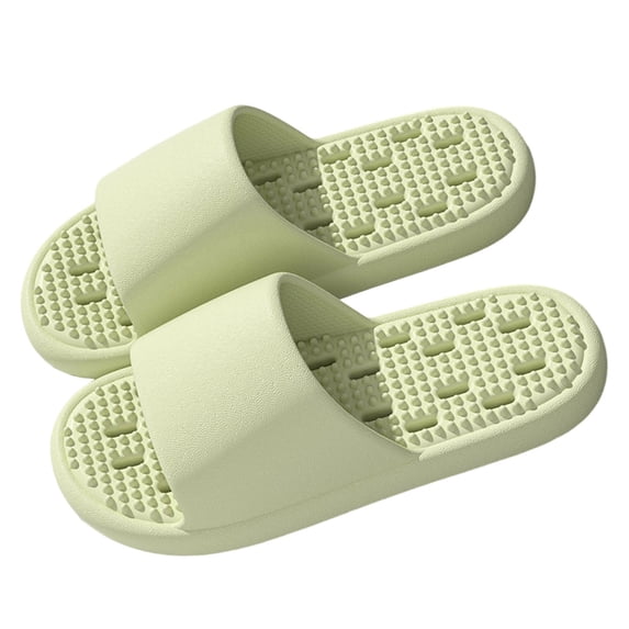 Xfvqtps Shower Shoes for Women and Men with Drain Holes Massage Slide Sandals Non-Slip Sole Breathable Outdoor Summer Slides Sandals