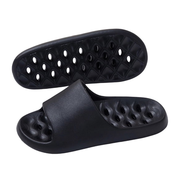 Xfvqtps Shower Shoes for Women and Men with Drain Holes Slide Sandals Non-Slip Sole Breathable Outdoor Summer Slides Sandals