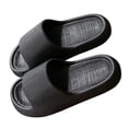 thumbnail image 1 of Xfvqtps Shower Shoes for Womens and Mens Slide Open Toe Non Slip Thick Soft Sole Lightweight Solid Color Indoor Beach EVA Slipper Black, 1 of 6