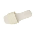 thumbnail image 1 of Xfvqtps Slide Sandals for Women Flat Open Square Toe Non Slip Beach Summer Sandals White, 1 of 9