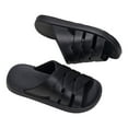 thumbnail image 1 of Xfvqtps Slide for Womens EVA Sandals Cross Straps Open Toe Thick Sole Non Slip Beach Summer Slippers Black, 1 of 7