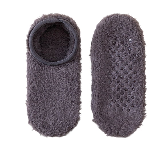 Xfvqtps Slipper Socks for Men and Women Fuzzy Socks with Grip Non Slip Warm Winter Sleep Socks