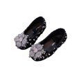 thumbnail image 1 of Xfvqtps Sparkle Princess Mary Jane Ballet for Girls Elastic Strap Close Toe Pearl Flower Sequin Rhinestone Spring Summer Dressy Casual Shoes, 1 of 6