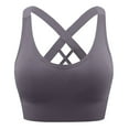 thumbnail image 1 of Xfvqtps Sports Bra for Women Cross Back Elastic Seamless Padded High Impact Yoga Athletic Exercise Bras, 1 of 6