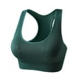 thumbnail image 1 of Xfvqtps Sports Bras for Women Racerback Padded Elastic High Impact Comfortable Breathable Workout Bra Tops for Yoga Gym Fitness Army Green, 1 of 3