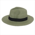 thumbnail image 1 of Xfvqtps Straw Panama Hat for Womens Sun Protection Shade Large Brim Lightweight Breathable Outdoor Beach Summer Sun Hat Gray, 1 of 4