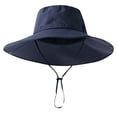 thumbnail image 1 of Xfvqtps Sun Hats for Men Women Adjustable Strap Fishing Hat Wide Brim UPF50+ Sun Protection Mesh Breathable Summer Bucket Hat, 1 of 5