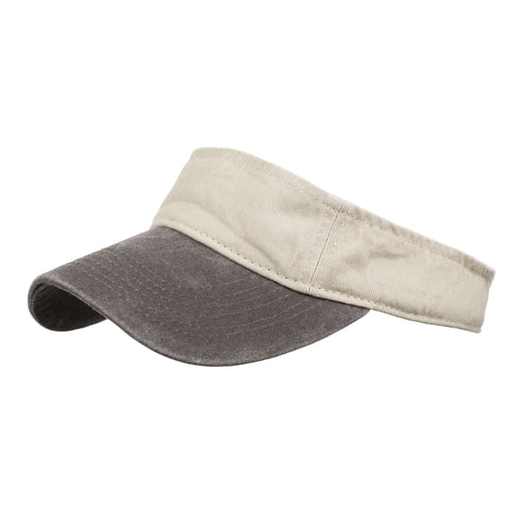 Xfvqtps Sun Visor Hat for Women Breathable Wide Brim Color Block Sun Protection Foldable Packale Summer Sun Beach Cap