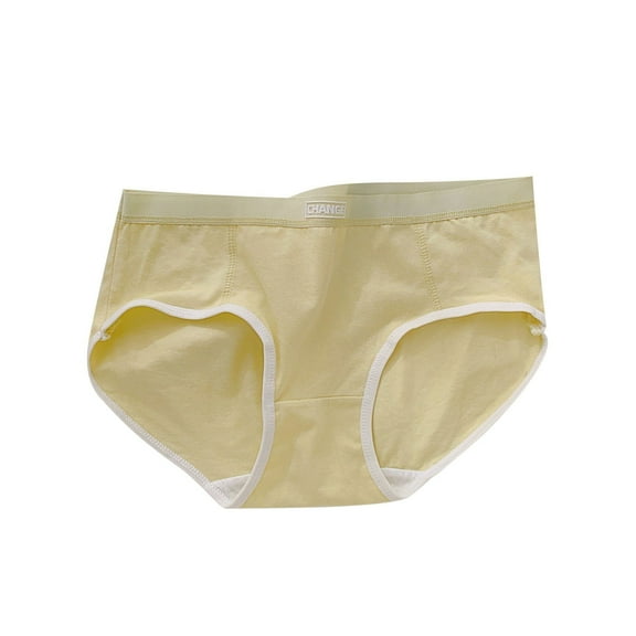 Xfvqtps Teen Girls Underwear Cotton Soft Comfortable Solid Color Panties Briefs for 9-15 Years Green