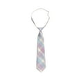 thumbnail image 1 of Xfvqtps Tie for Kids Pre-Tied Grid Pattern Adjustable Classic Neckties Uniform School Party Pink, 1 of 3