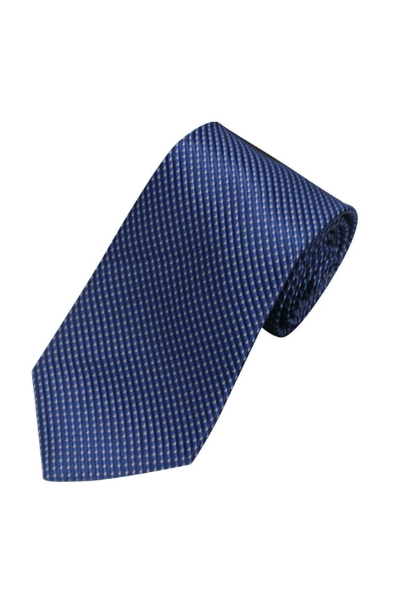Tie for Men Classic Neckties Navy Blue 3.15" for Formal Dress Business Stripes Polka Dot Checkered Blue