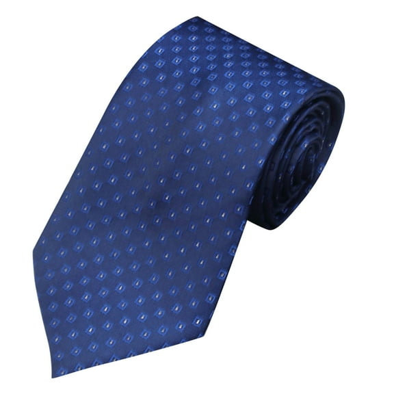 Xfvqtps Tie for Men Classic Neckties Navy Blue 3.15" for Formal Dress Business Stripes Polka Dot Checkered Light Blue