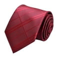 thumbnail image 1 of Xfvqtps Tie for Men Classic Neckties Soild Color 3.15" for Formal Dress Business Line Print Red, 1 of 5