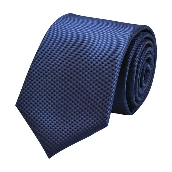 Xfvqtps Tie for Men Classic Neckties Soild Color 3.15" for Formal Dress Business Navy-01