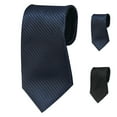 thumbnail image 1 of Xfvqtps Tie for Men Classic Neckties Solid Color Thin Stripes 3.15" for Formal Dress Business Gentleman Blue, 1 of 5