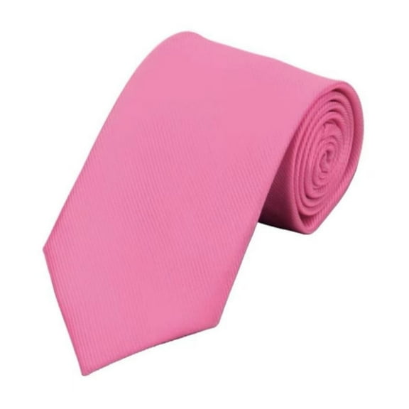 Xfvqtps Tie for Men Pre-Tied Classic Neckties Soild Color 3.15" for Formal Dress Business Hot Pink