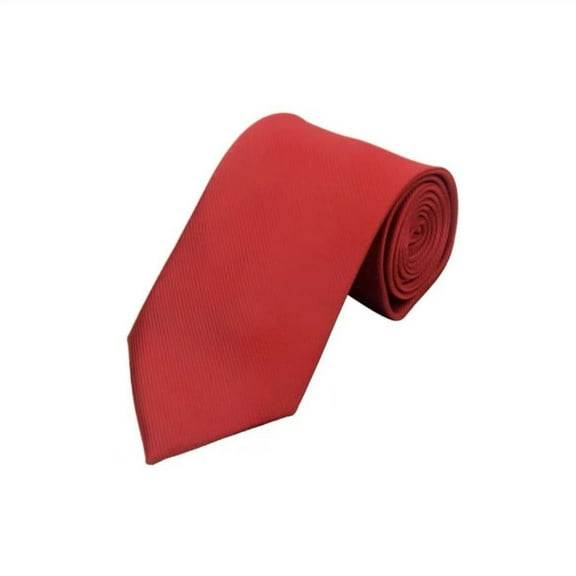 Xfvqtps Tie for Men Pre-Tied Classic Neckties Soild Color 3.15" for Formal Dress Business Red