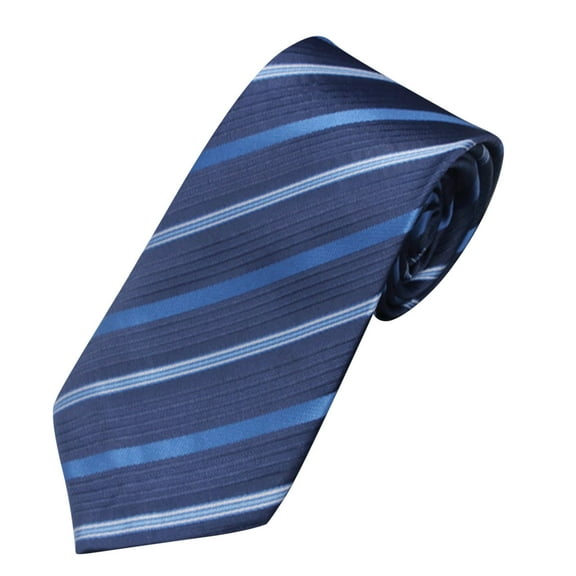 Xfvqtps Tie for Men Stripes Classic Neckties Navy Blue 3.15" for Formal Dress Business Green