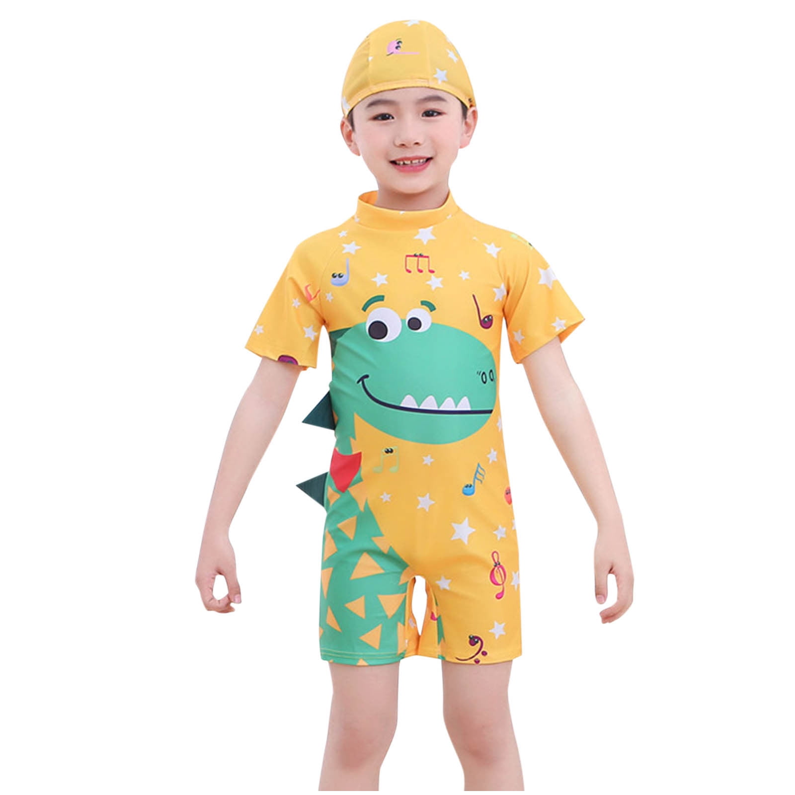 Playshoes Dino Unisex Children's Rash Guard - UPF Sun Protection Swim Shirt For Boys & Girls