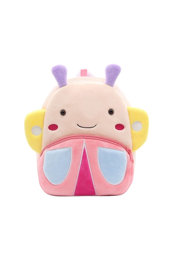 Backpack Cute Animals Mini Lightweight Portable Cloth Bag Pink-Butterfly