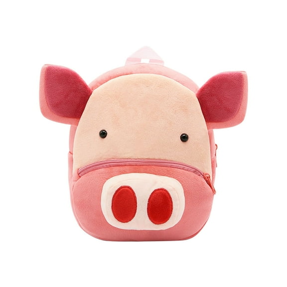 Xfvqtps Backpack Cute Animals Mini Lightweight Portable Cloth Bag Pink-Pig