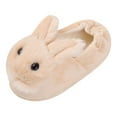 thumbnail image 1 of Xfvqtps Toddler Plush Shoes Cute Animals Rabbit Fluffy Plush Soft Sole Non Slip Comfortable Keep Warm Winter Indoor Home Slippers Beige, 1 of 8
