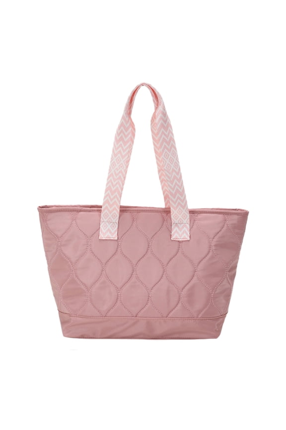 Tote Bag for Womens Embossed Cloud Design Solid Color Simplicity Printed Shoulder Strap Large Capacity Fashion Handbag Shoulder Bag Pink