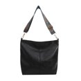 thumbnail image 1 of Xfvqtps Tote Bag for Womens Printed Shoulder Strap Adjustable Large Capacity Fashion Versatile Leisure Casual Leather Handbag Shoulder Bag Black, 1 of 7