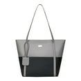 thumbnail image 1 of Xfvqtps Tote Bag for Womens with Pendant Large Capacity Color Blocking Simplicity Fashion Versatile Leisure Casual Leather Handbag Shoulder Bag Gray, 1 of 8