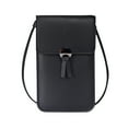 thumbnail image 1 of Xfvqtps Touch Screen Phone Bag Vertical Version Mini Cute Solid Color Simplicity Inclined Shoulder Purse Black, 1 of 3