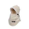 thumbnail image 1 of Xfvqtps Unisex 3 in 1 Beanie Neck Scarf and Mask Fleece Plush Brim Furry Solid Color Simplicity Adjustable Drawstring Thickened Windproof Coldproof Warm Outdoor Cycling Winter Headband Cap Beige, 1 of 6