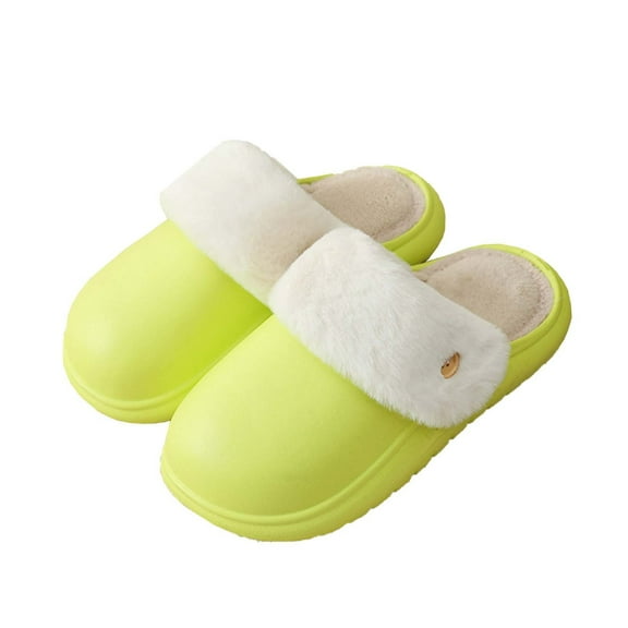 Xfvqtps Unisex House Slippers Detachable Washable Button Fleece Lining Solid Color Soft Thick Sole Memory Foam Slip on Non-Slip Comfortable Cozy Indoor Warm Winter Fuzzy Slippers
