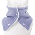 thumbnail image 1 of Xfvqtps Unisex Loop Scarf for Mens and Womens with Snap Button Fleece Plush Neck Warmer Solid Color Thickened Windproof Coldproof Cozy Warm Winter Neck Gaiters Purple, 1 of 9