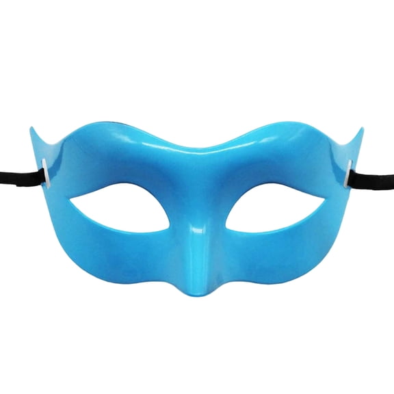 Xfvqtps Unisex Masquerade Mask for Parties Celebrations Glossy Surface Half Face Mask Ball Mask Party Accessory Blue