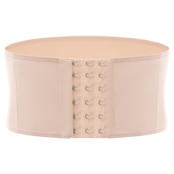 Xfvqtps Waist Trainer for Women Corset Shapewear Tummy Control Slimming Body Shaper Girdle Waist Cincher Postpartum Belly Band Beige