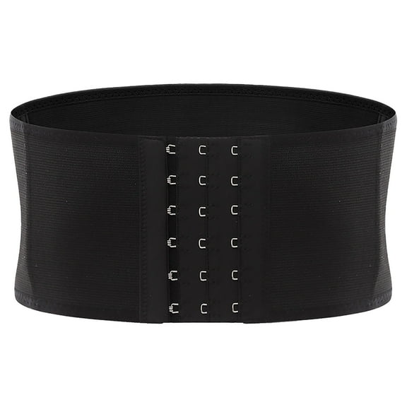 Xfvqtps Waist Trainer for Women Corset Shapewear Tummy Control Slimming Body Shaper Girdle Waist Cincher Postpartum Belly Band Black