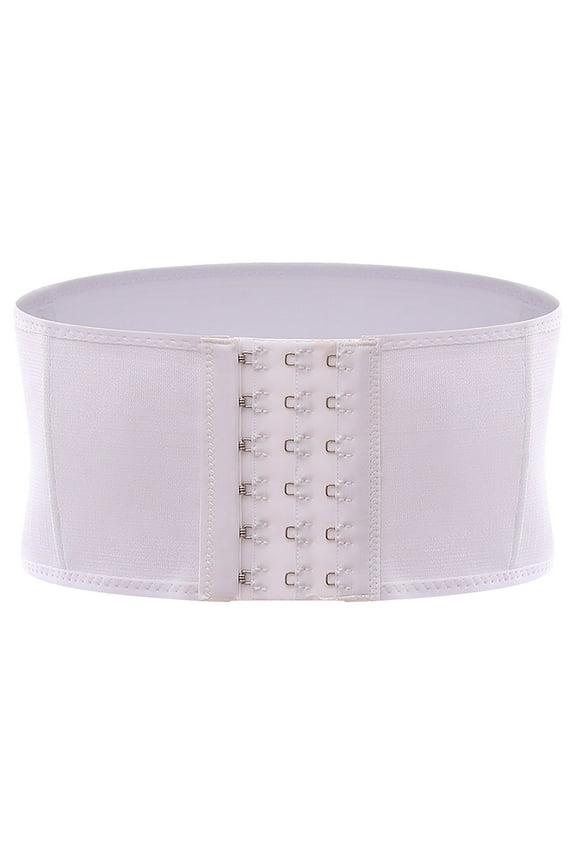 Waist Trainer for Women Corset Shapewear Tummy Control Slimming Body Shaper Girdle Waist Cincher Postpartum Belly Band White