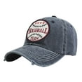 thumbnail image 1 of Xfvqtps Wash Distressed Baseball Cap for Men Women Vintage Adjustable Embroidered Trucker Hat Navy, 1 of 6