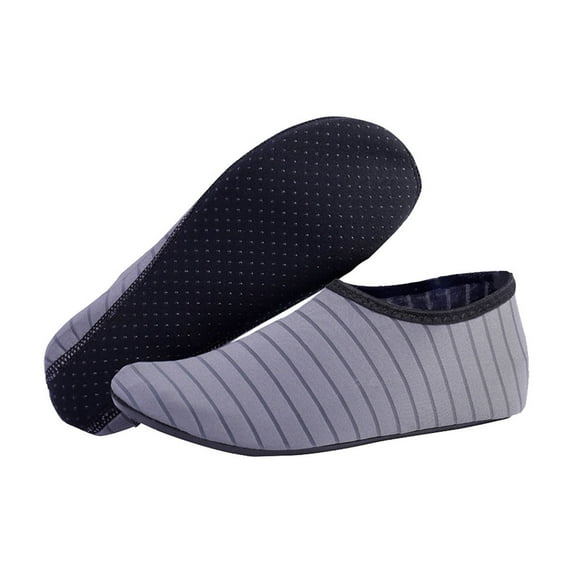 Xfvqtps Water Shoes Women Men Fast Dry Aqua Socks Barefoot Non Slip for Beach Swim River Pool Surf Gray