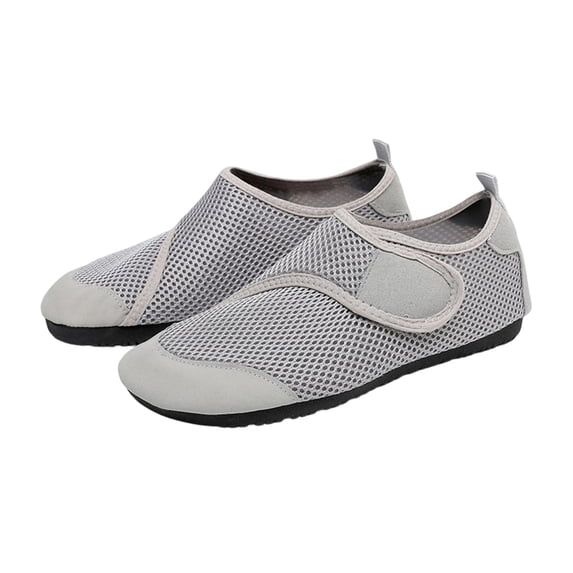 Xfvqtps Water Shoes for Women Aqua Shoes Breathable Mesh Hook and Loop Summer Barefoot Swim Shoes for Gym Surfing
