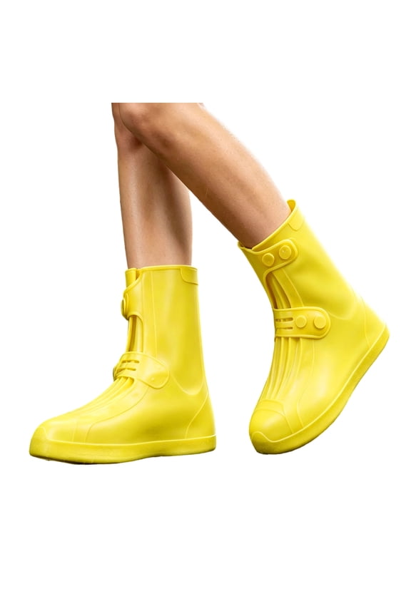 Waterproof Shoe Covers Adjustable Buckle Non Slip Reusable Rain Boot Protectors for Outdoor Walking Hiking Commute